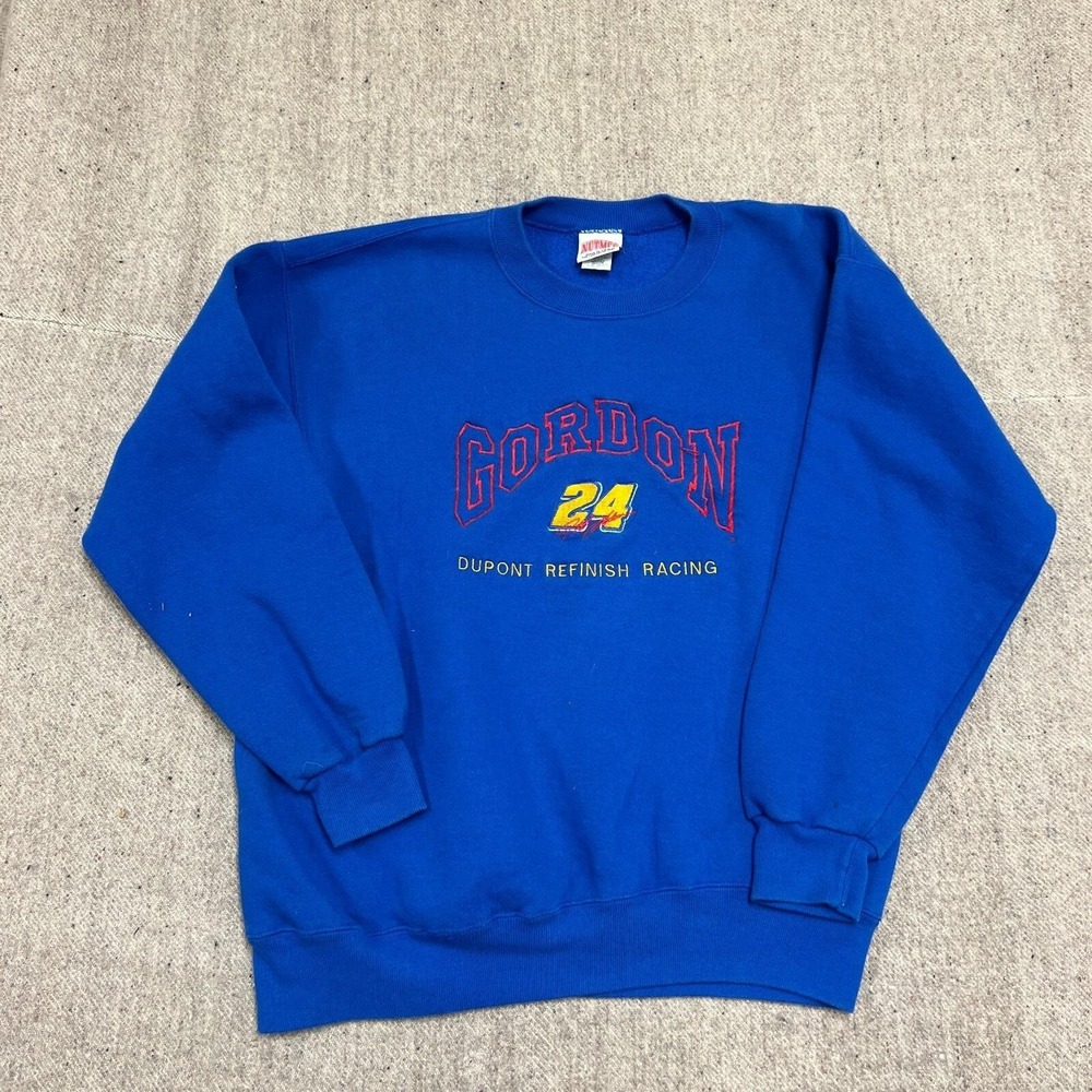 Vintage Jeff Gordon Nascar Sweatshirt Mens Large Blue‎ 1990s